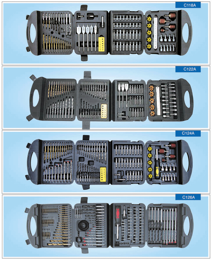 Combination drill bit set