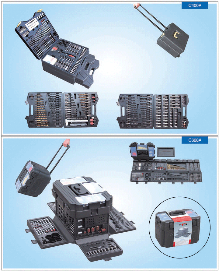 Combination drill bit set