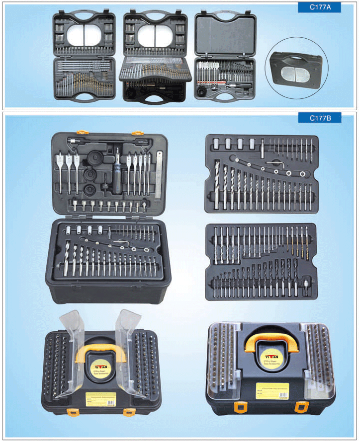 Combination drill bit set