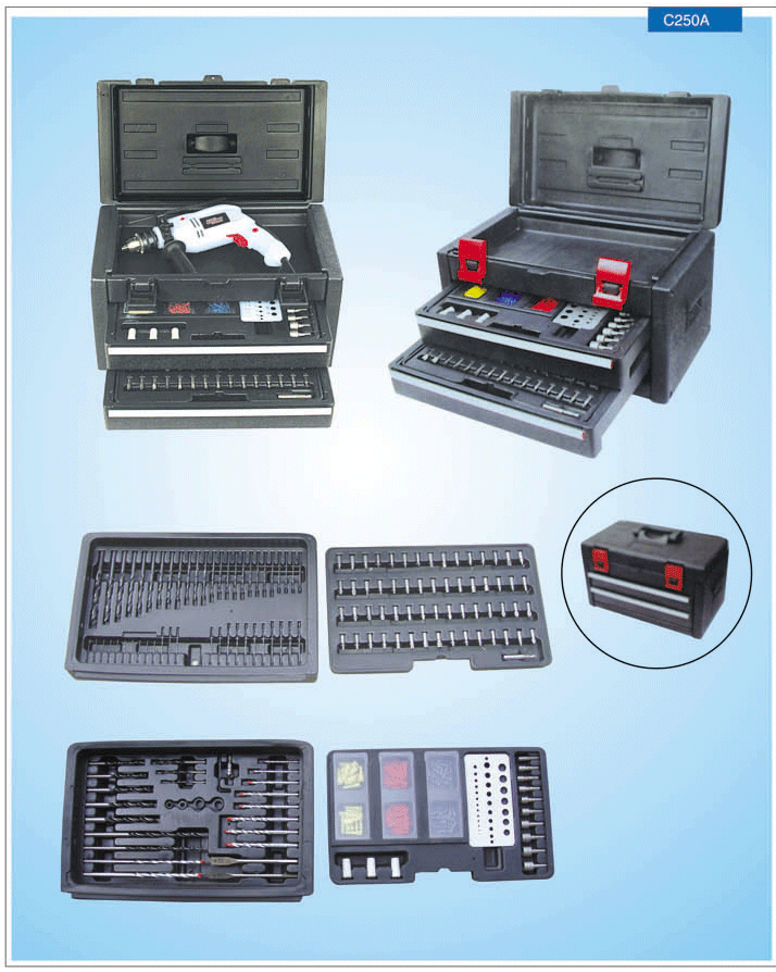 Combination drill bit set