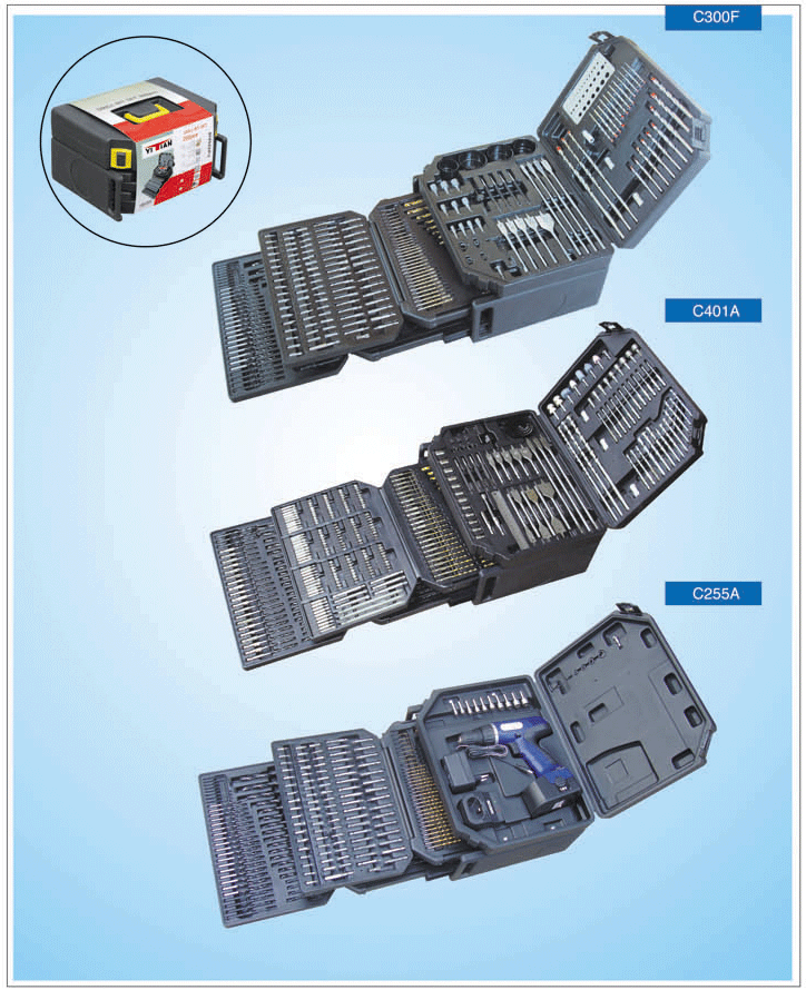 Combination drill bit set