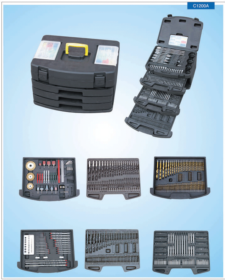 Combination drill bit set